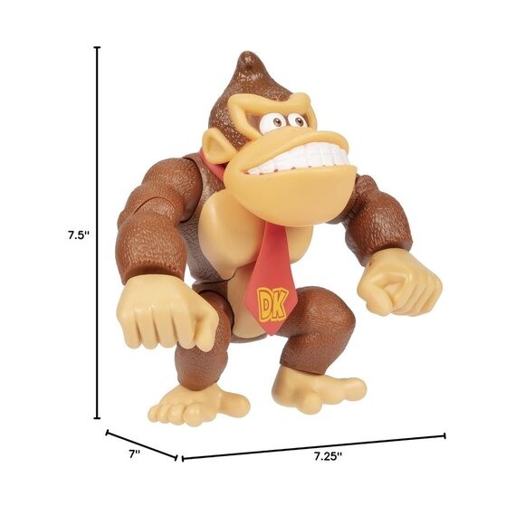 New Super Mario Donkey Kong 6" Deluxe Action Figure 10 Points of articulation Br - Picture 8 of 16